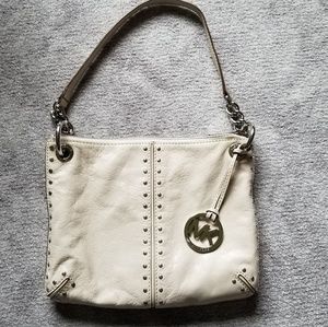 Michael Kors Bone Studded Leather Bag